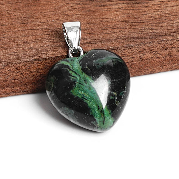 Green Kambaba Jasper Heart-ToShay.org