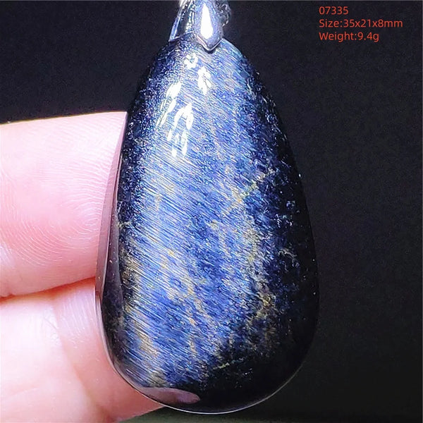 Blue Pietersite Chatoyant Pendant-ToShay.org