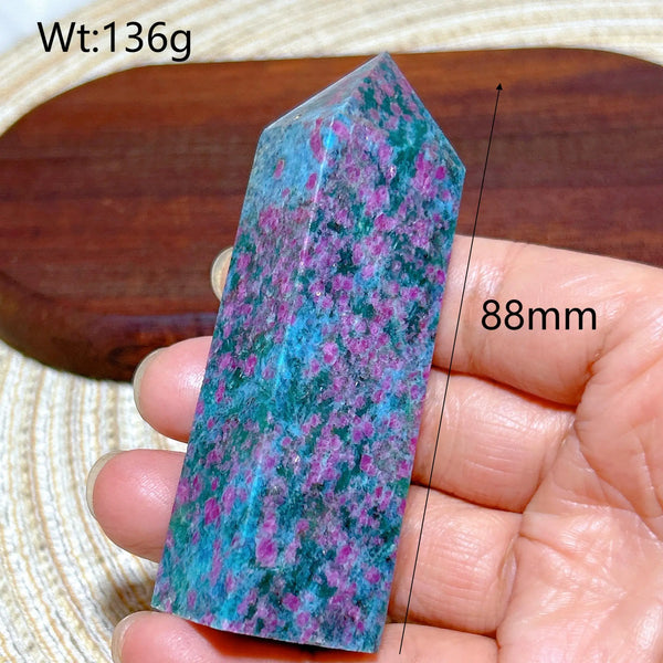 Green Ruby Kyanite Tower-ToShay.org