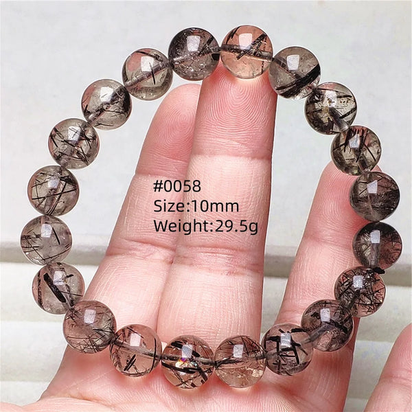 Black Rutilated Quartz Bracelet-ToShay.org