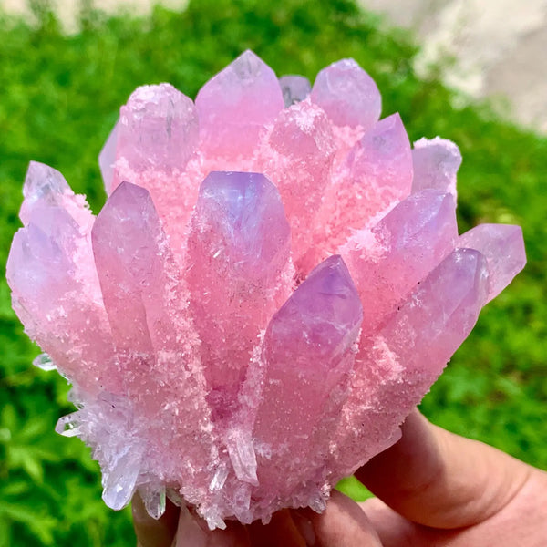 Pink Phantom Quartz Cluster-ToShay.org