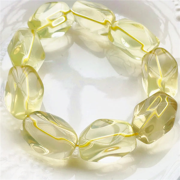 Yellow Citrine Quartz Bracelet-ToShay.org