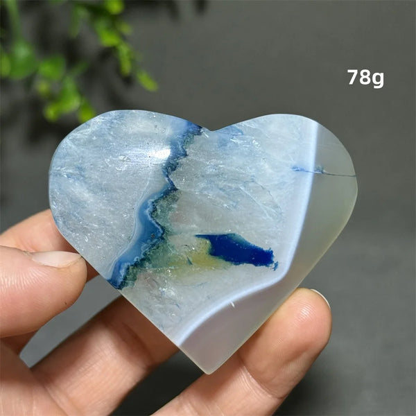 Blue Agate Heart-ToShay.org
