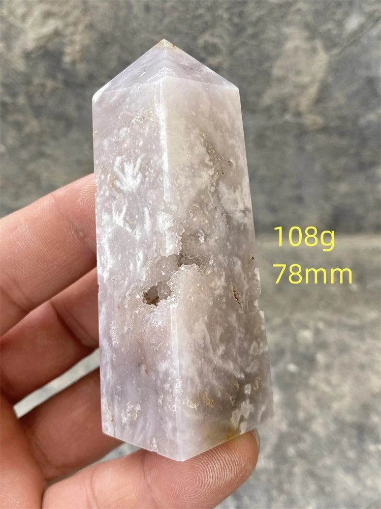 Pink Amethyst Cherry Blossom Agate-ToShay.org