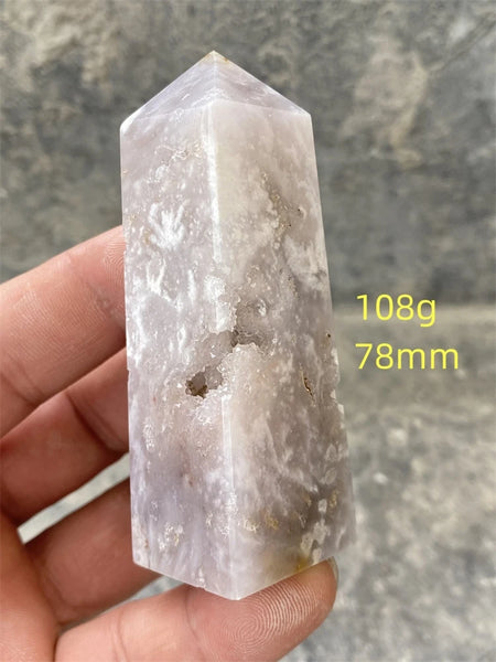 Pink Amethyst Cherry Blossom Agate-ToShay.org