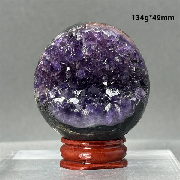 Purple Amethyst Cluster Ball-ToShay.org