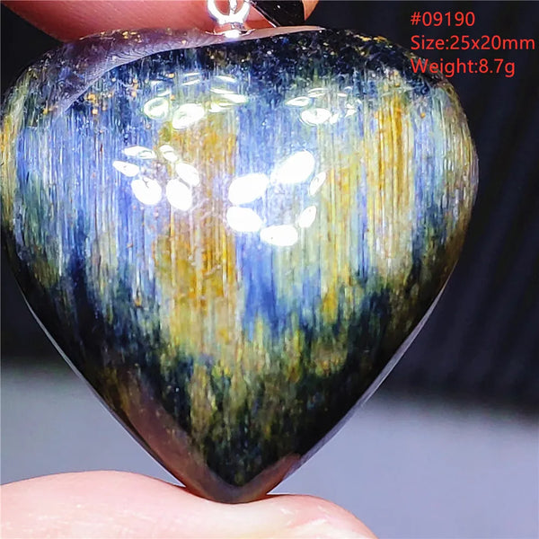 Blue Pietersite Chatoyant Pendant-ToShay.org
