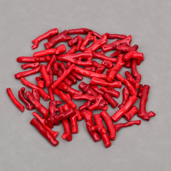 Red Coral Branch Beads-ToShay.org