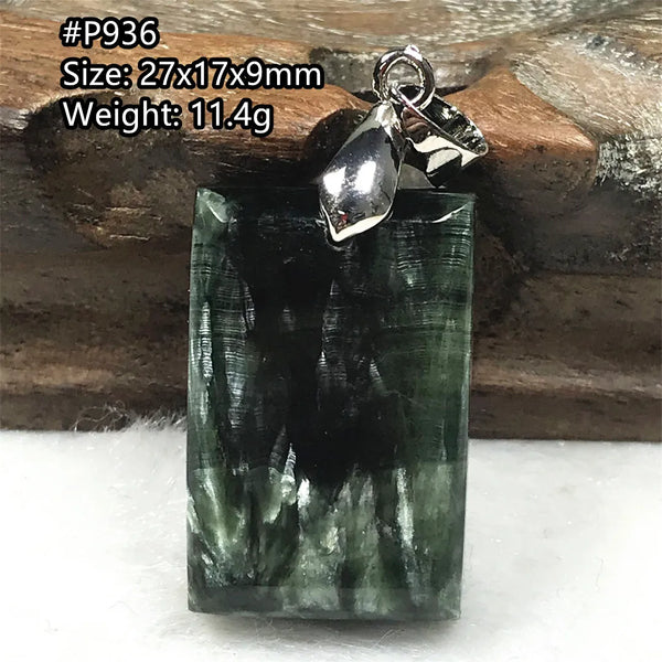Green Seraphinite Pendant-ToShay.org