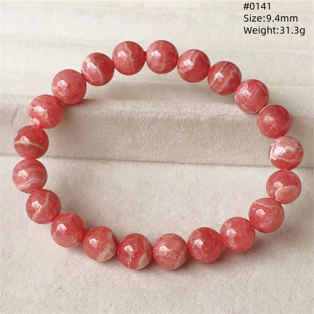 Red Rhodochrosite Bracelet-ToShay.org
