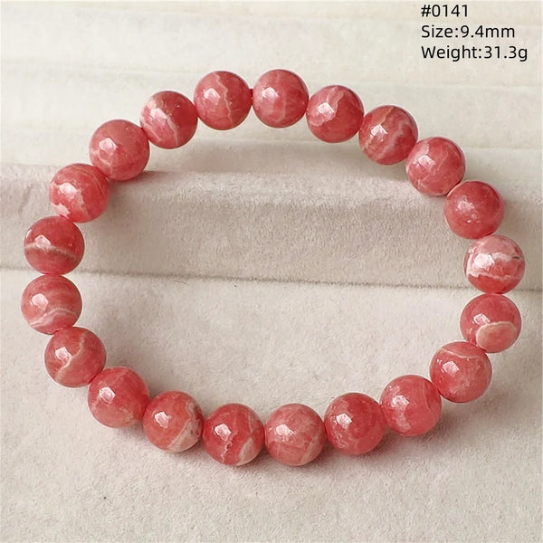 Red Rhodochrosite Bracelet-ToShay.org
