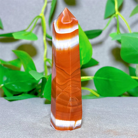 Orange Carnelian Quartz Tower-ToShay.org