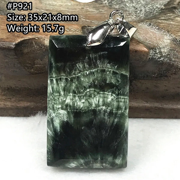 Green Seraphinite Pendant-ToShay.org