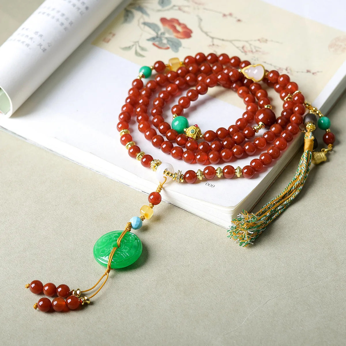 Red Agate Prayer Beads-ToShay.org