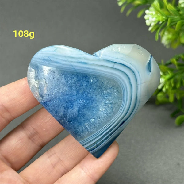 Blue Agate Heart-ToShay.org