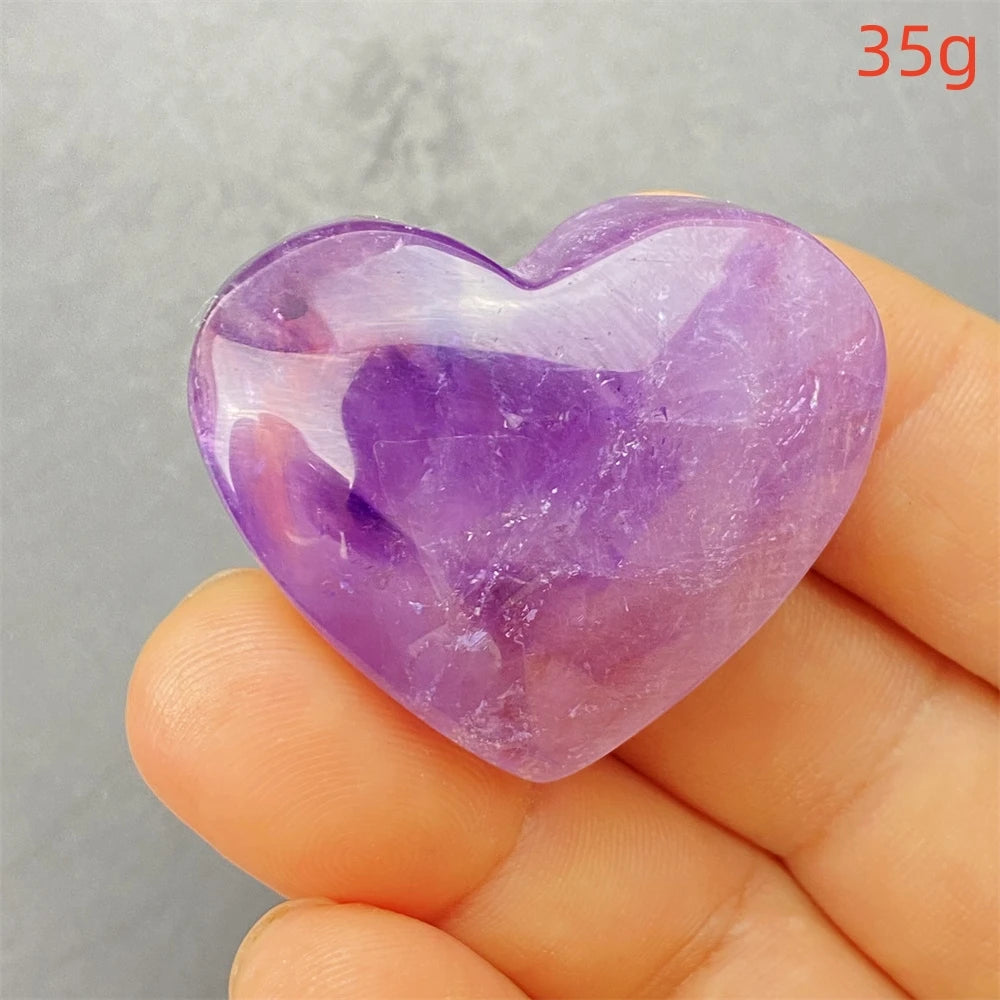 Purple Amethyst Hearts-ToShay.org