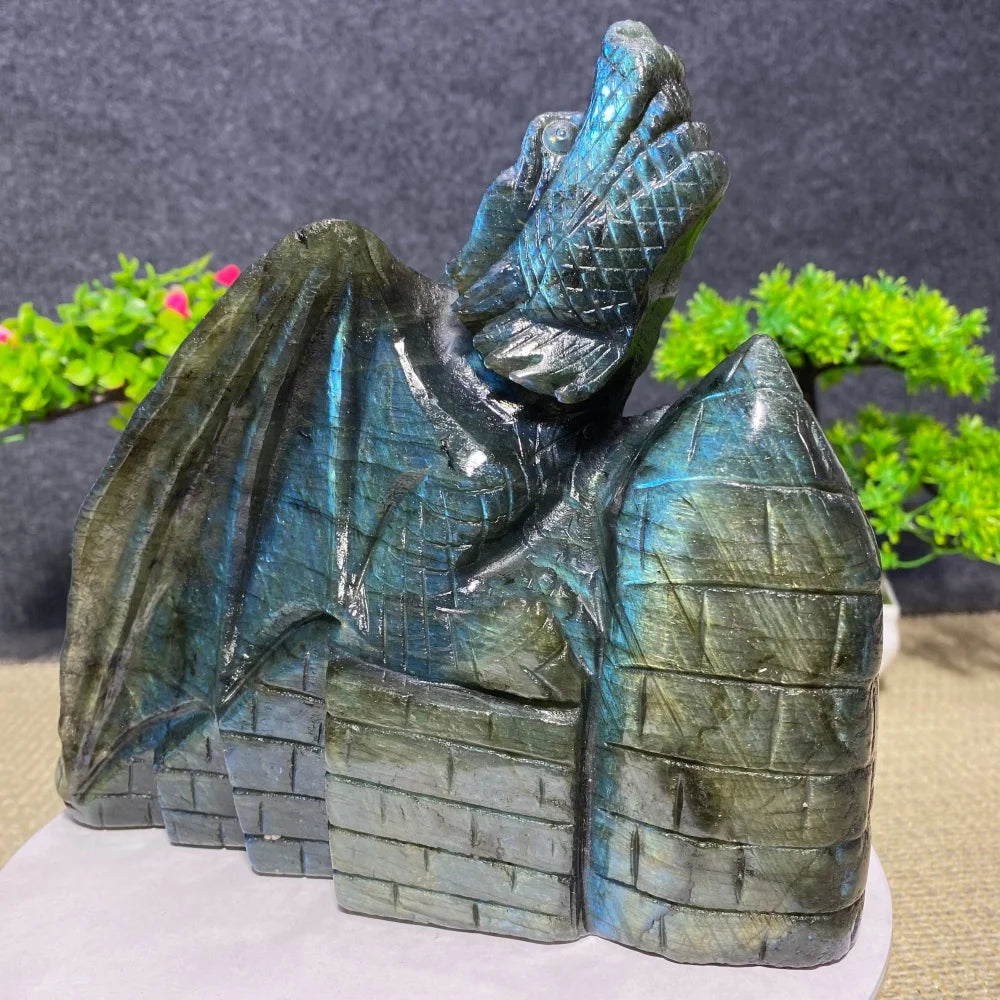 Blue Labradorite Flying Dragon-ToShay.org