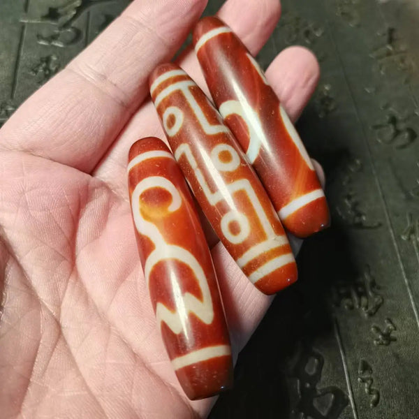 Tibetan Agate Eyes Dzi Bead-ToShay.org