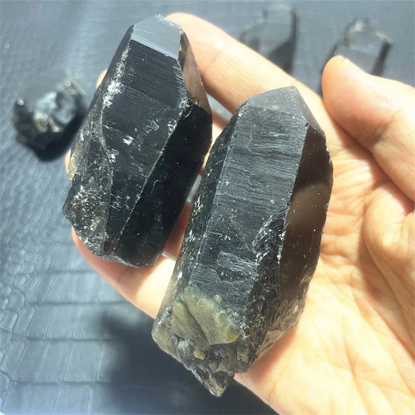 Black Smoky Quartz Crystal-ToShay.org