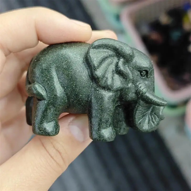 Green Jade Elephant-ToShay.org