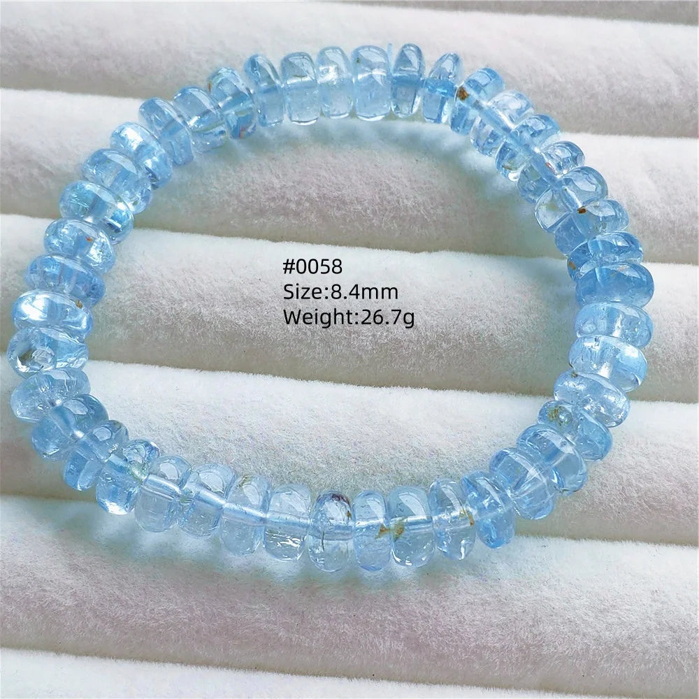 Blue Topaz Abacus Bead Bracelet-ToShay.org