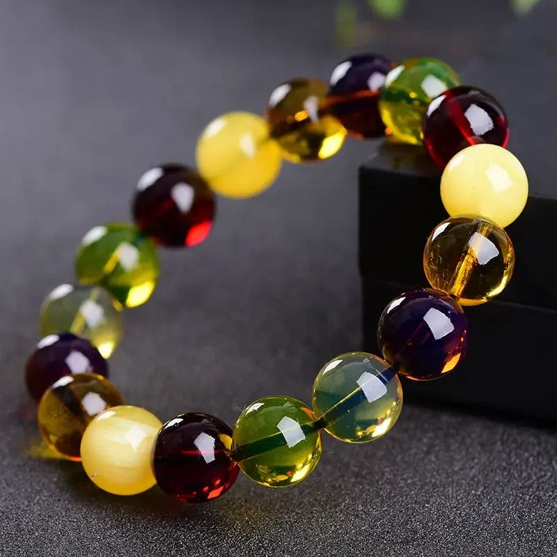 Mixed Amber Bead Bracelet-ToShay.org