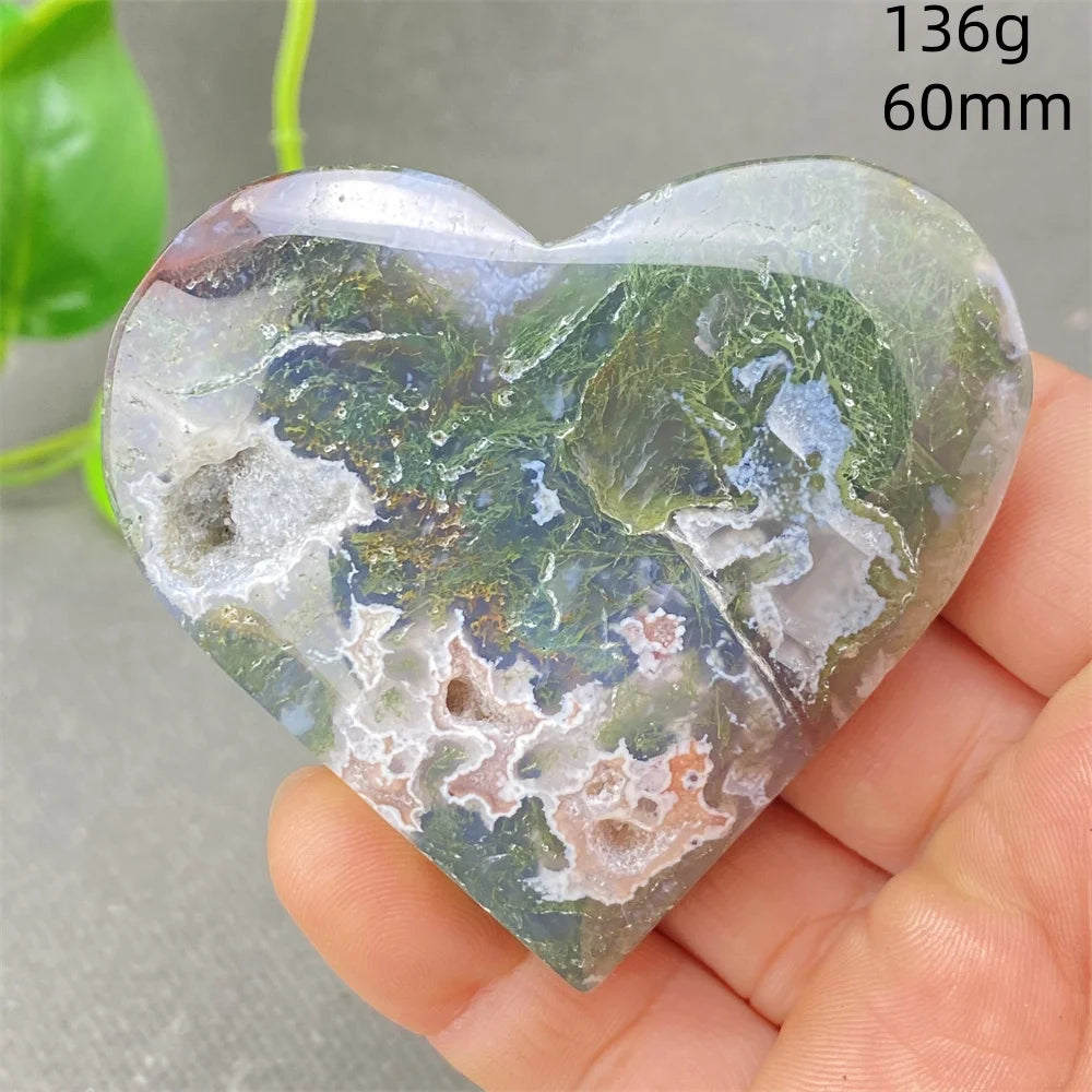 Green Aquatic Agate Heart-ToShay.org