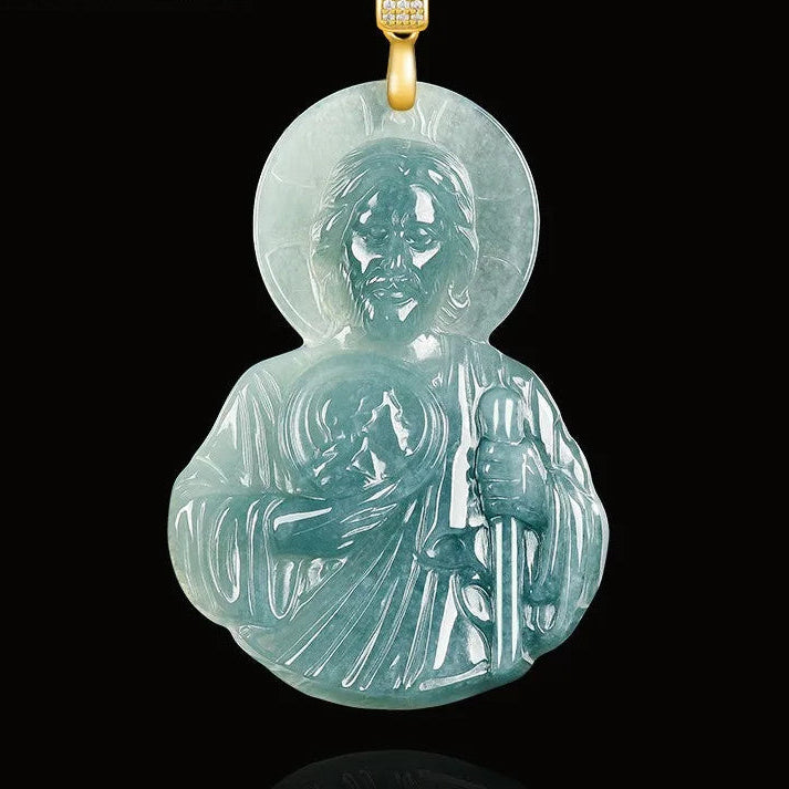 Blue Jade Jude Pendant-ToShay.org