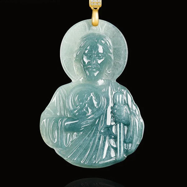 Blue Jade Jude Pendant-ToShay.org
