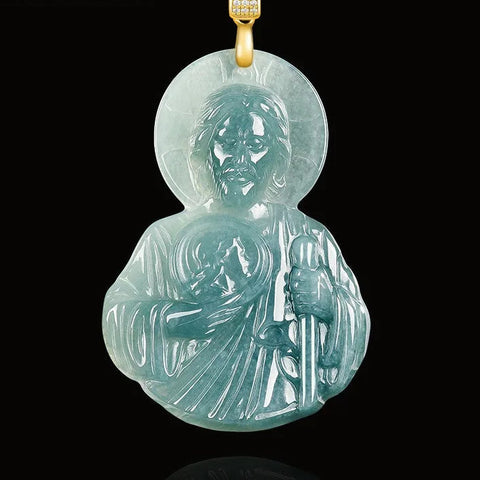 Blue Jade Jude Pendant-ToShay.org