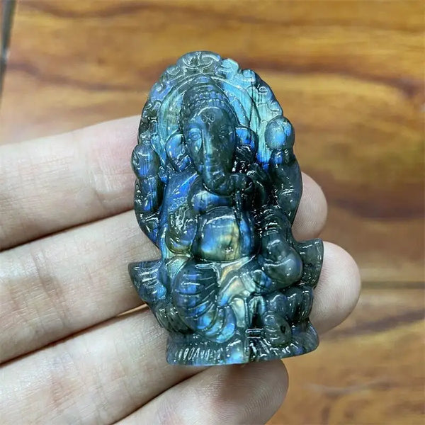 Blue Labradorite Ganesha-ToShay.org