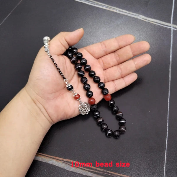 Black Agate Prayer Beads-ToShay.org