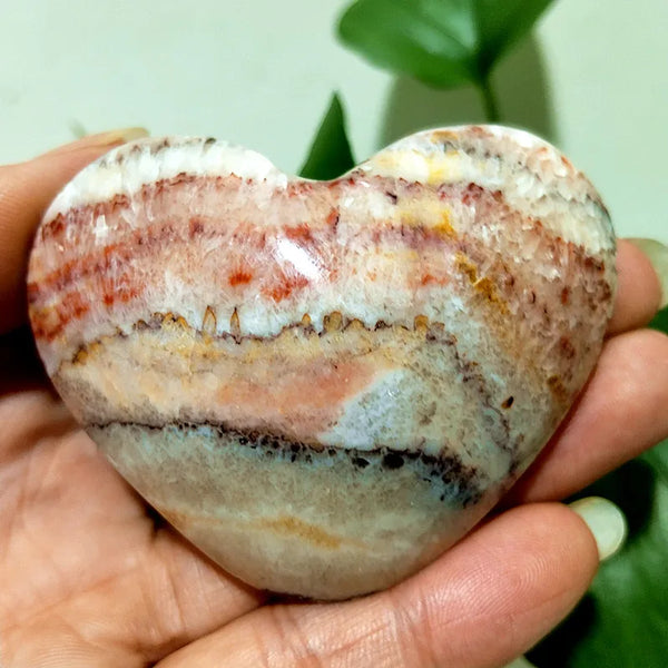 Red Striped Agate Heart-ToShay.org