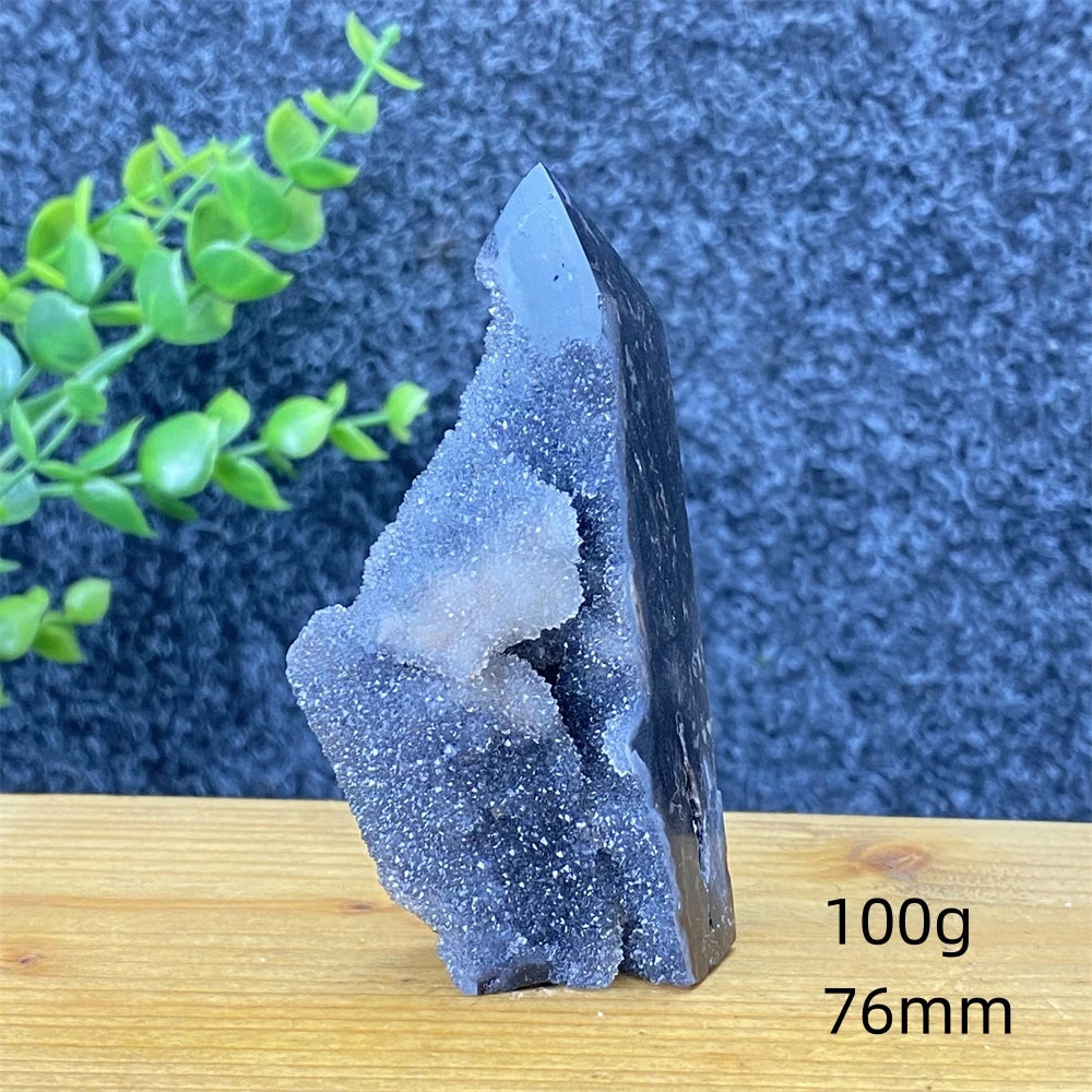 Purple Sphalerite Geode Tower-ToShay.org