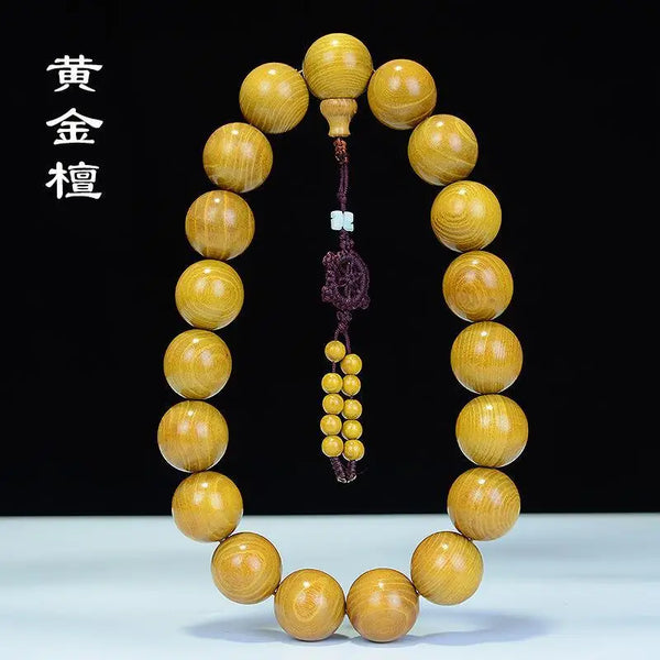 Gold Sandalwood Buddha Beads-ToShay.org