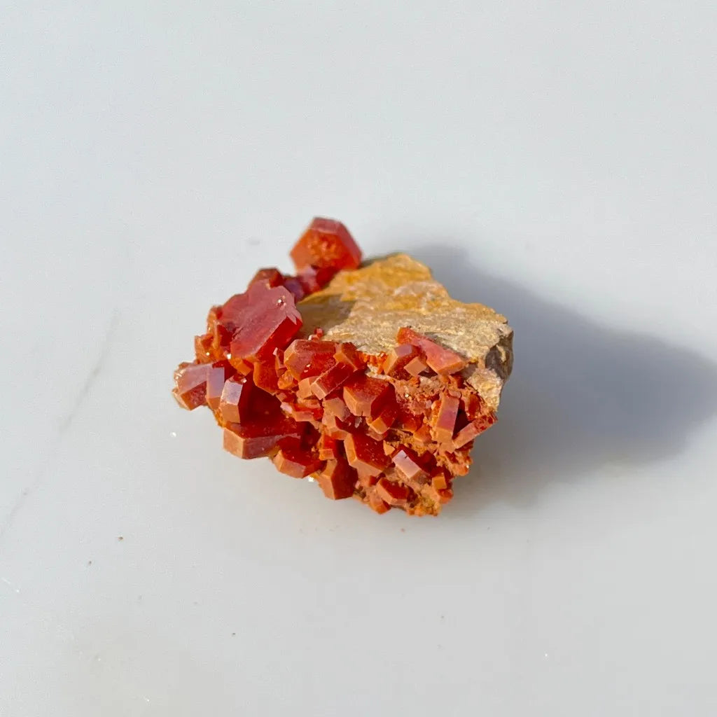 Orange Vanadinite Crystal-ToShay.org