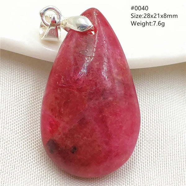 Red Rose Rhodonite Pendant-ToShay.org