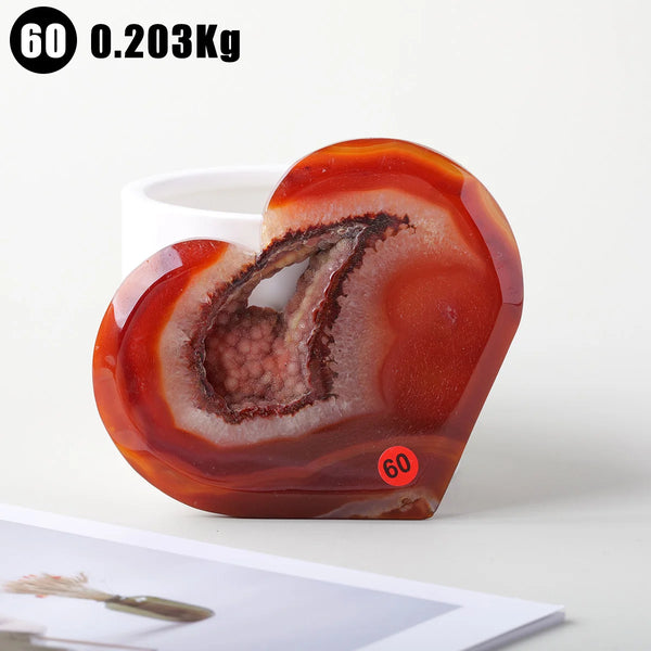 Orange Carnelian Heart-ToShay.org