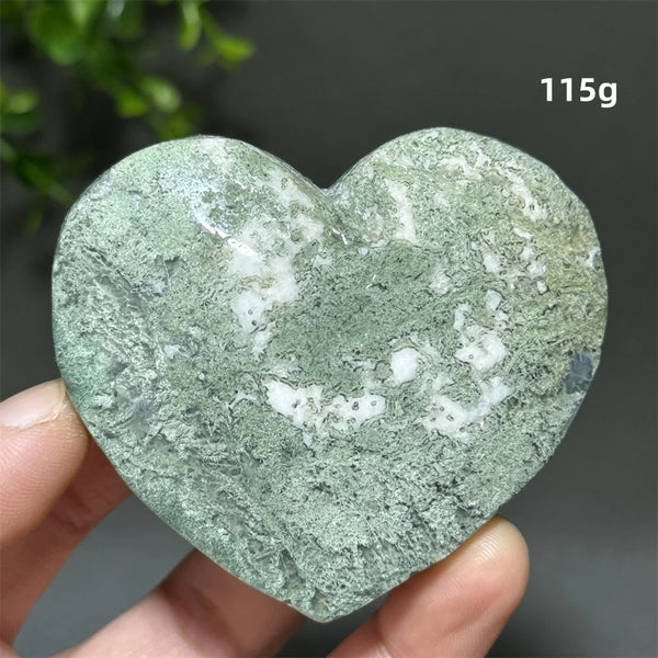 Green Aquatic Agate Heart-ToShay.org