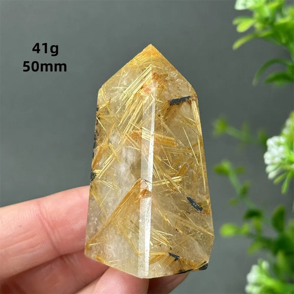 Gold Red Hair Crystal Point-ToShay.org