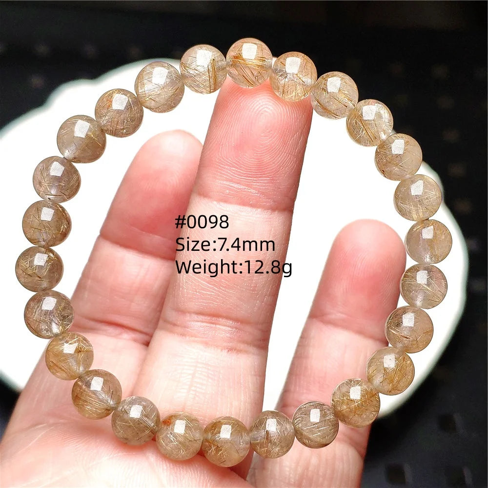 Silver Rutilated Quartz Bracelet-ToShay.org