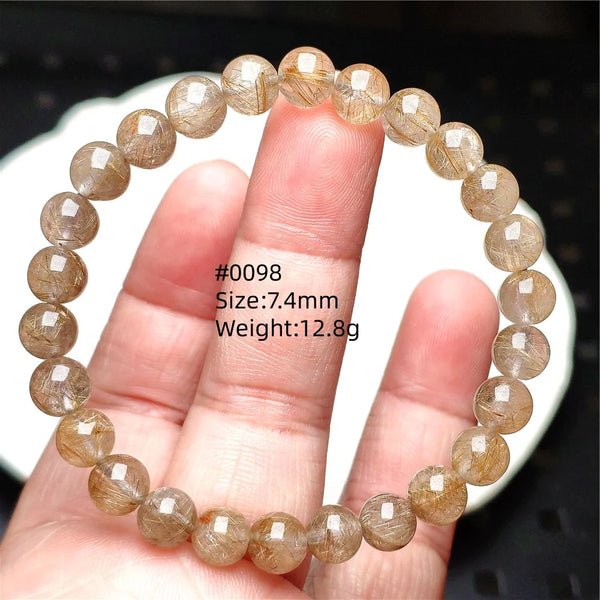 Silver Rutilated Quartz Bracelet-ToShay.org