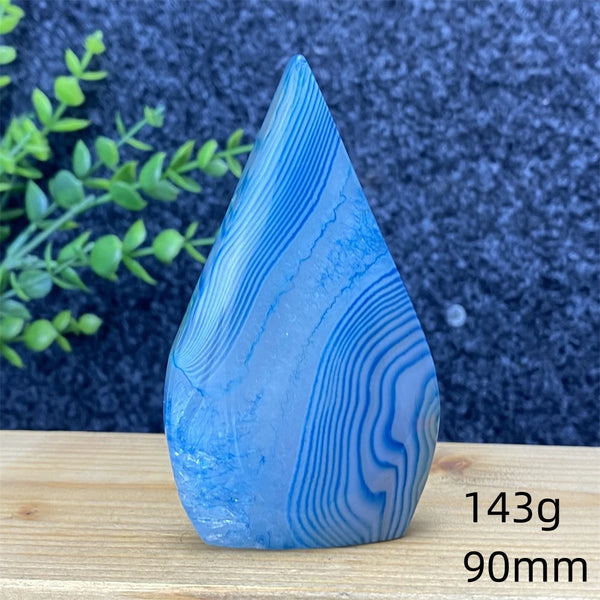 Blue Lace Agate Torch-ToShay.org