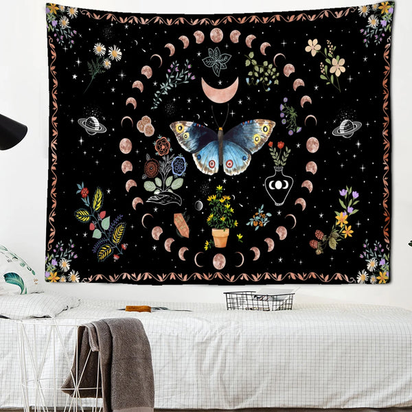 Butterfly Moonlight Tapestry-ToShay.org