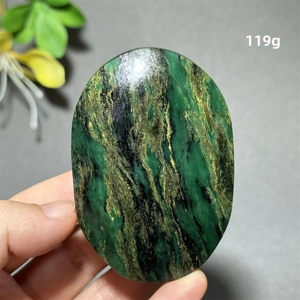 Green Emerald Quartz Palm Stone-ToShay.org