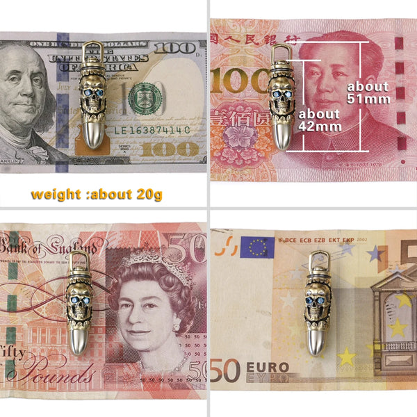 Silver Skull Pendant-ToShay.org