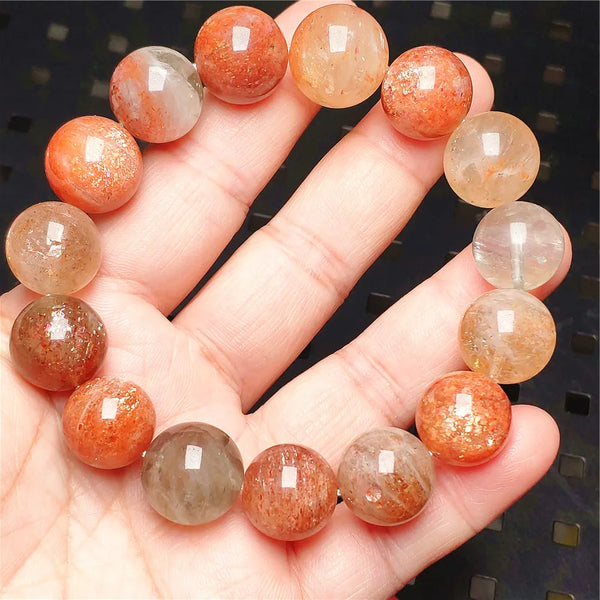Red Orange Sunstone Bracelet-ToShay.org