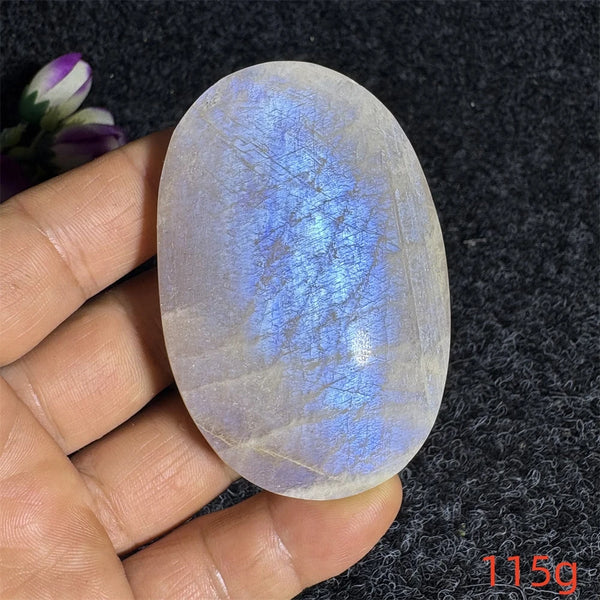 Blue Moonstone Palm Stone-ToShay.org