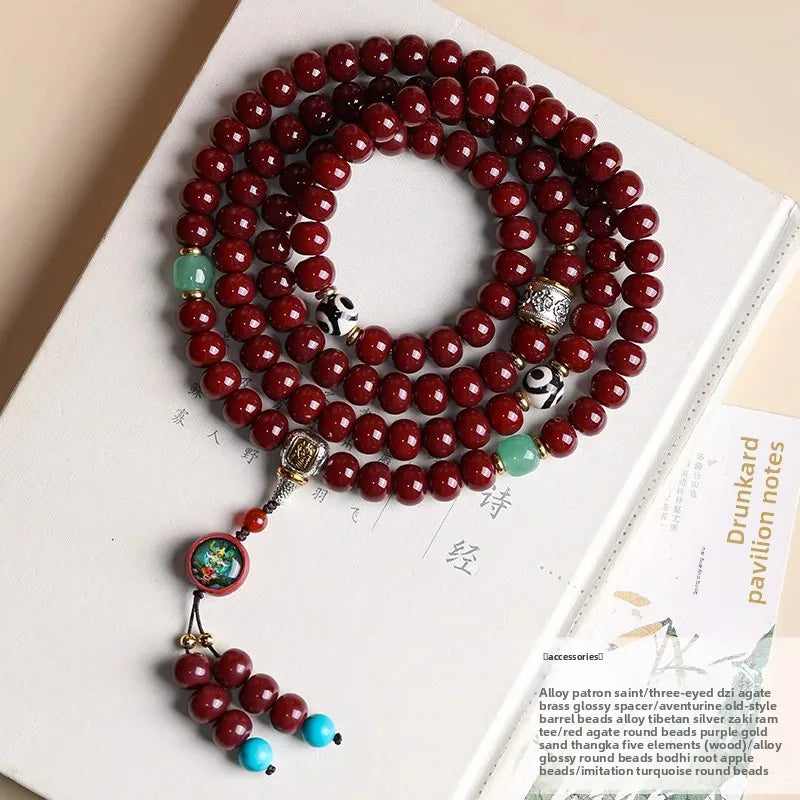 Red Bodhi Mala Beads-ToShay.org
