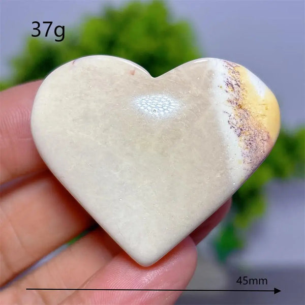 Yellow Mookaite Heart-ToShay.org